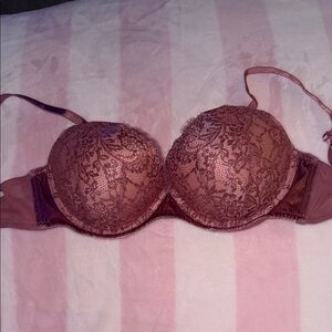 Victoria's Secret Lace Push-Up Bra in Mauve